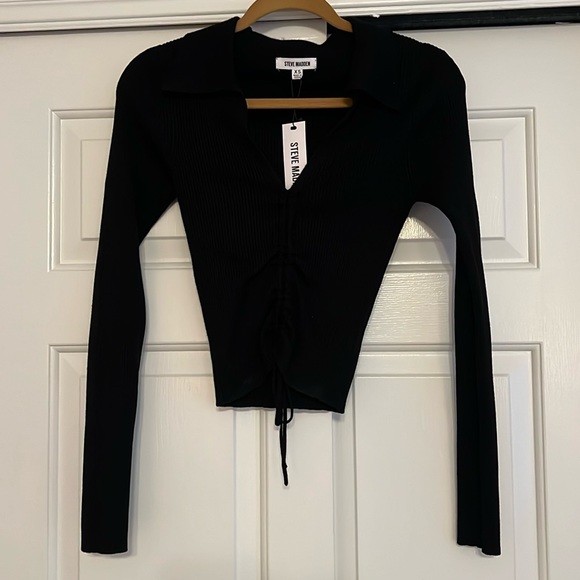 Steve Madden 'Maggie' Top in BLACK - Picture 3 of 10